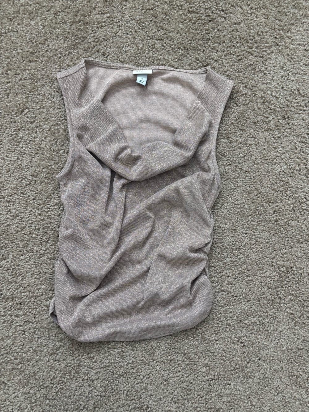 a new day Shimmery Taupe Knit Top
